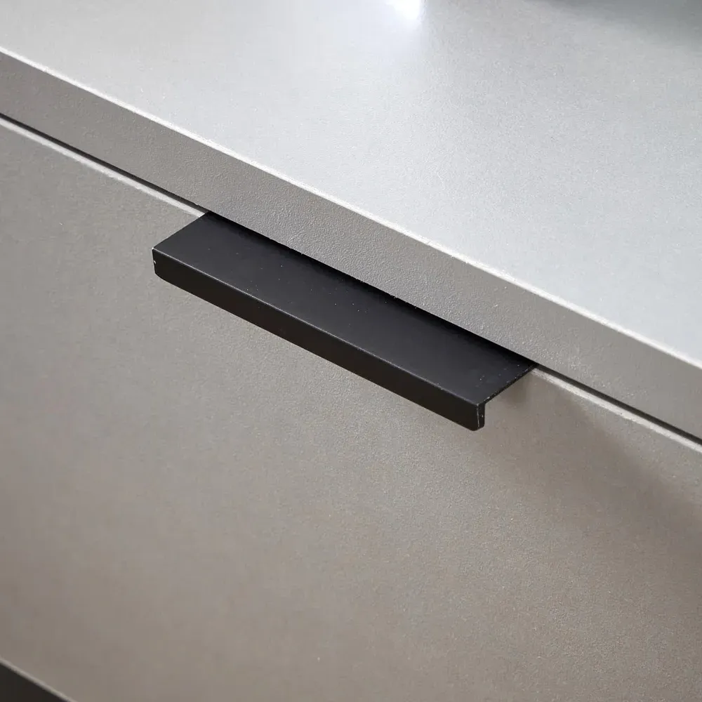 Phoenix Single Drawer Bedside Table - Grey