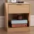 Phoenix Single Drawer Bedside Table - Oak
