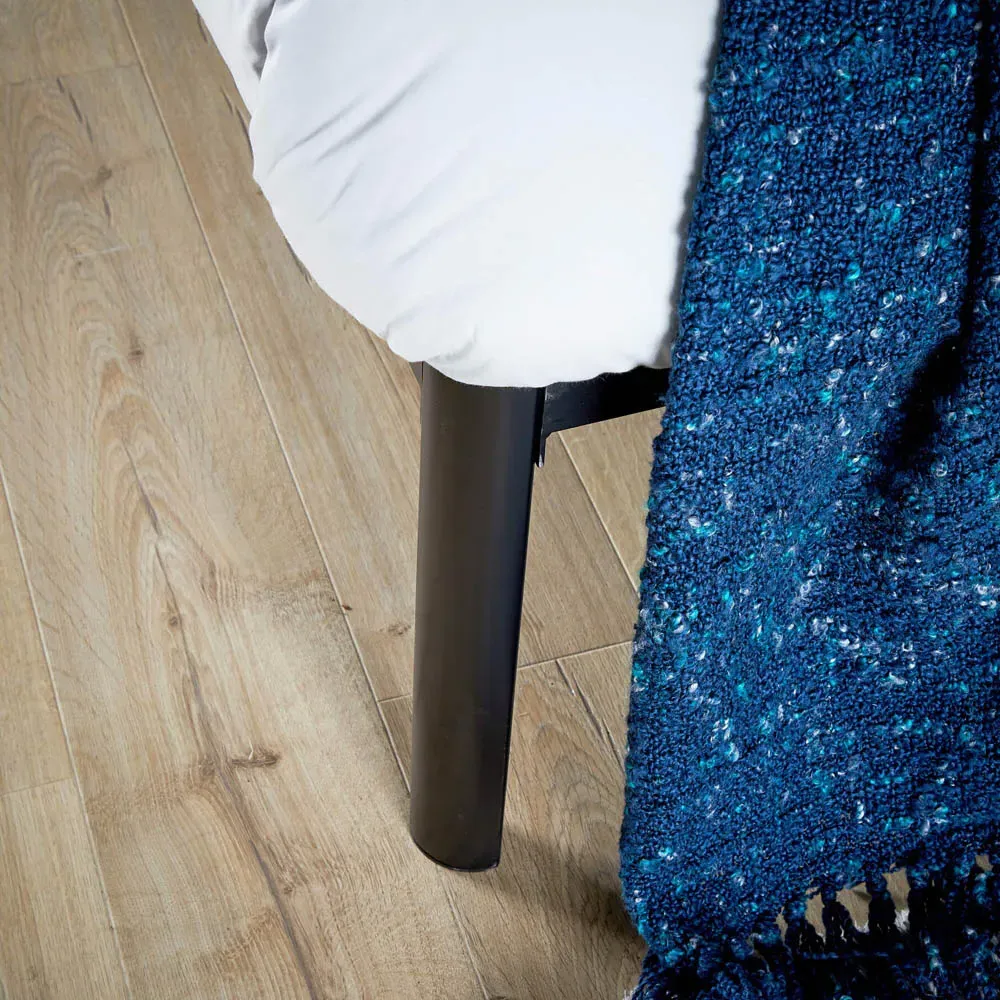 Podium Double Platform Bed Frame - Black, Metal