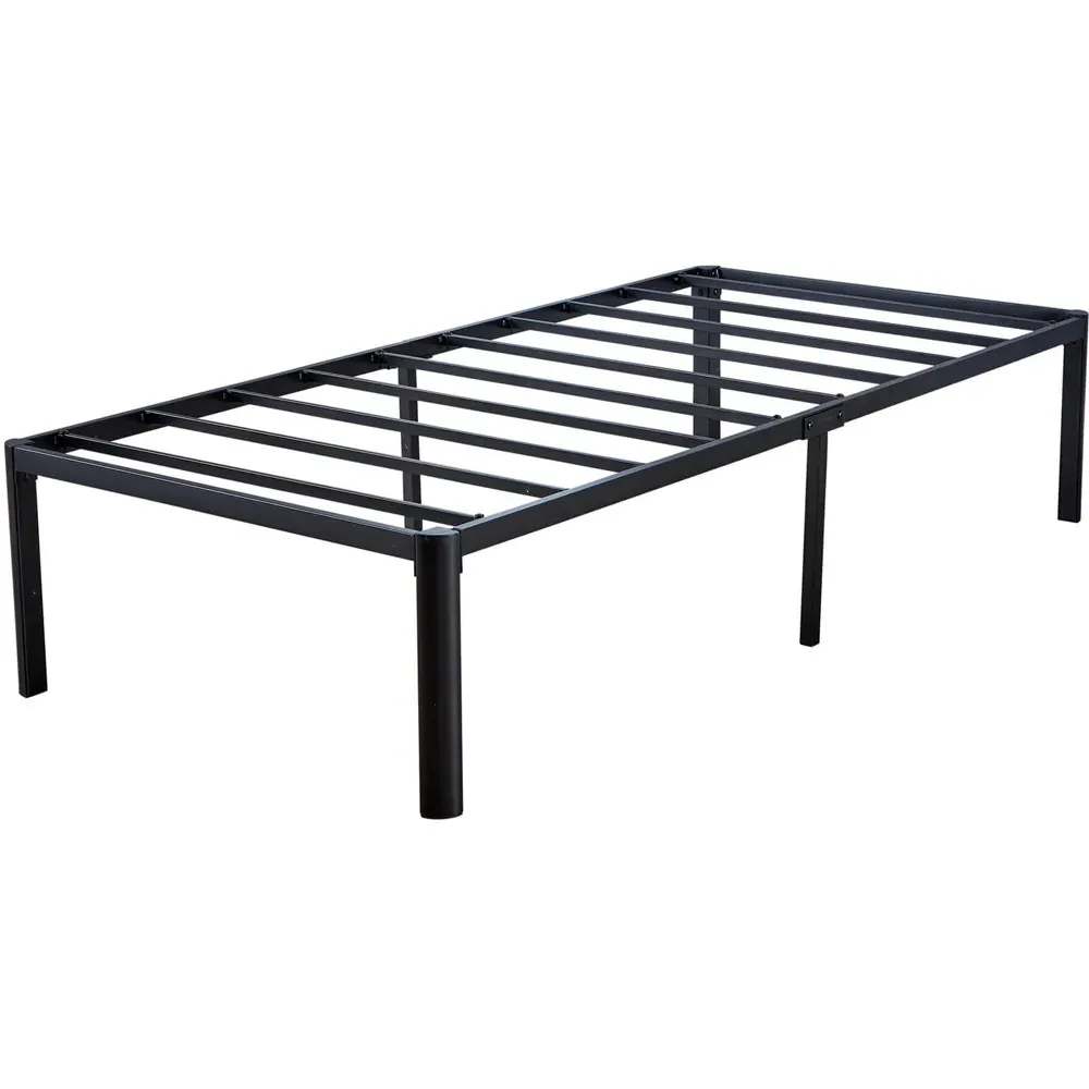 Podium Single Platform Bed Frame - Black, Metal