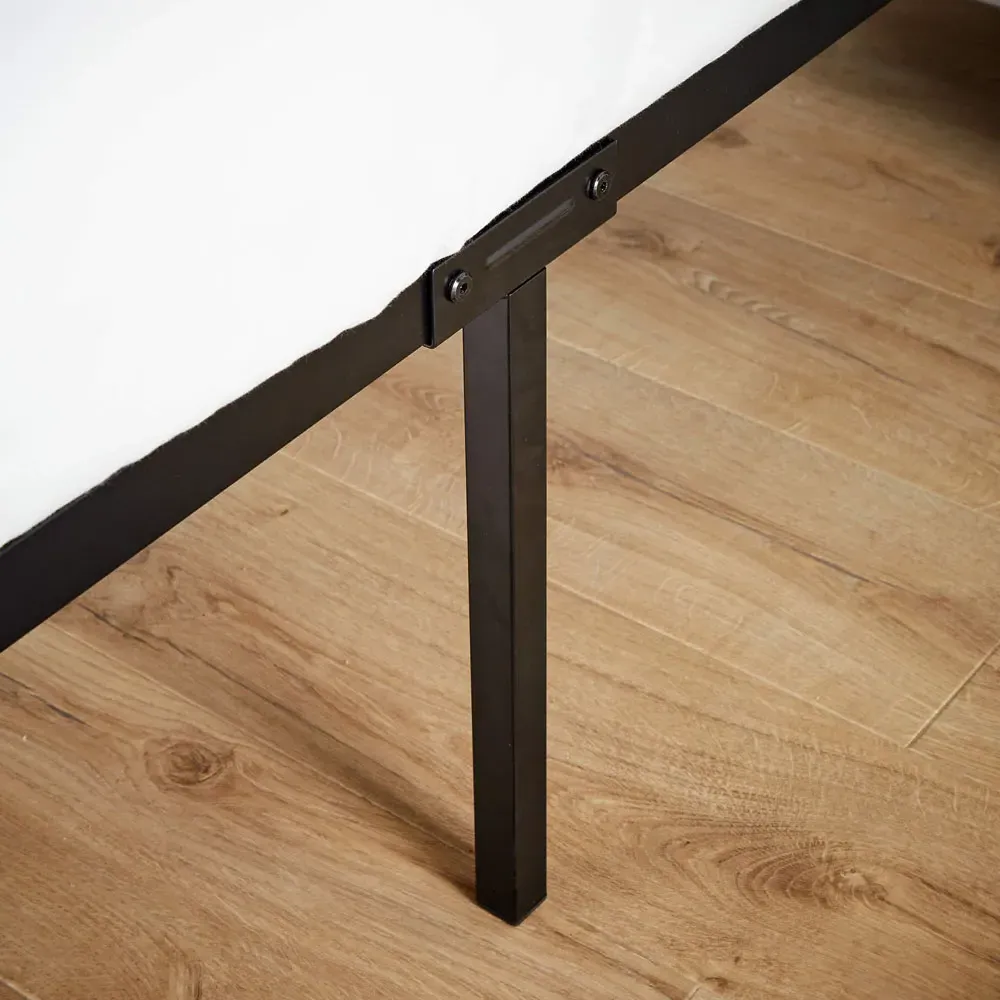 Podium Single Platform Bed Frame - Black, Metal