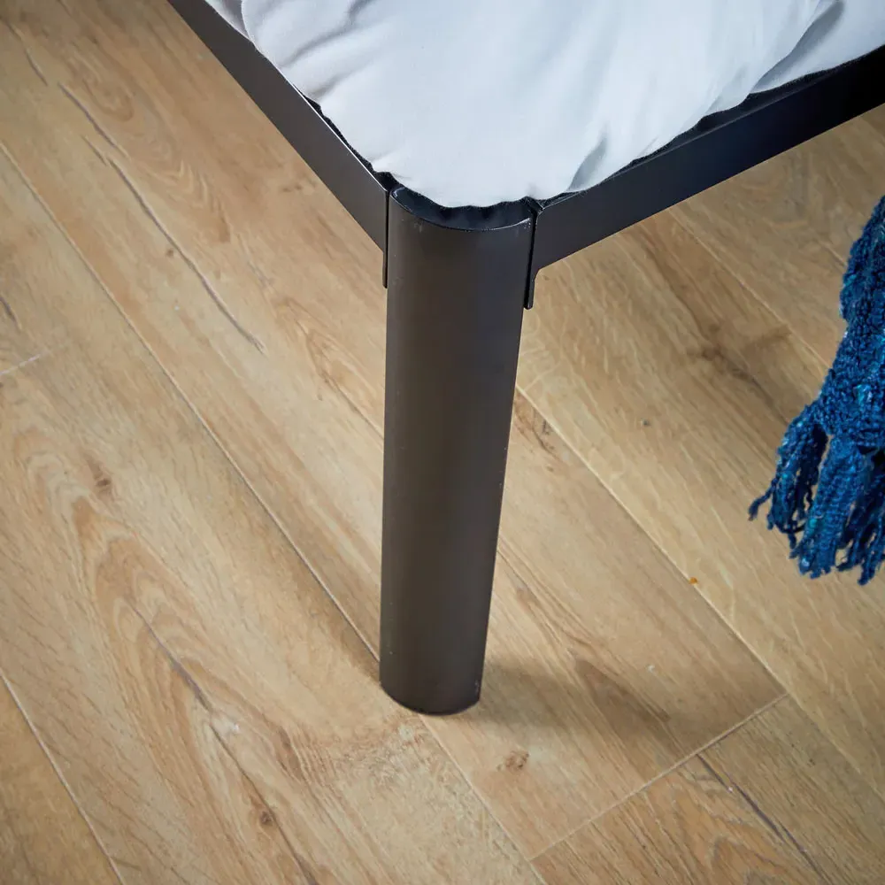 Podium Single Platform Bed Frame - Black, Metal