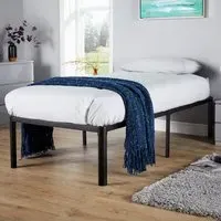 Podium Single Platform Bed Frame - Black, Metal