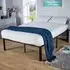 Podium Small Double Platform Bed Frame - Black, Metal