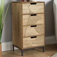 Reedham 4 Drawer Chest of Drawers - Light Brown, Wood