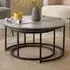 Round Nest of Tables Set of 2 - Grey