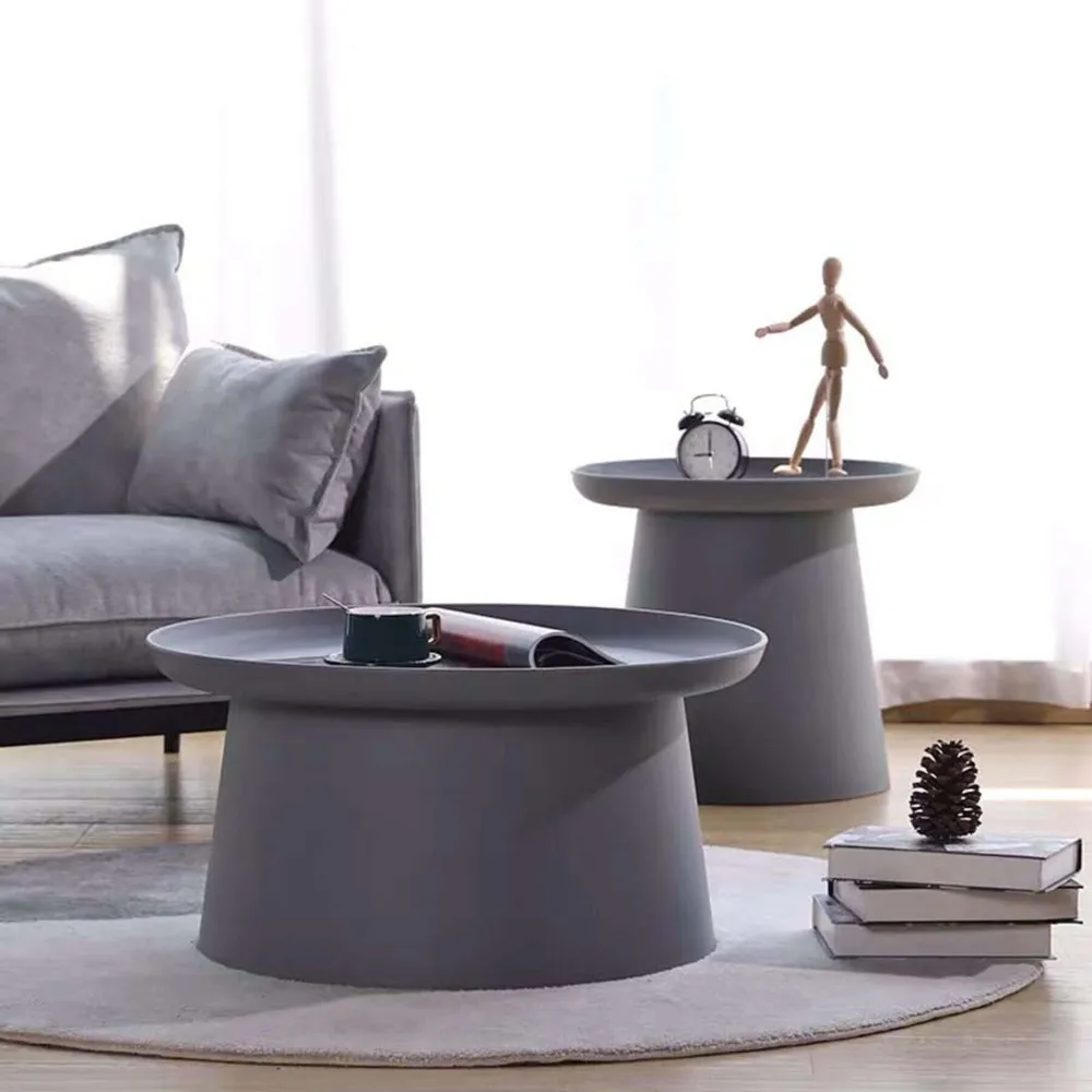 Round Side Table - Grey