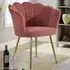Scallop Round Back Accent Chair - Pink