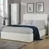 Serenity Double Ottoman Storage Bed with Gas Lift - White, Boucle