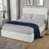 Serenity King Size Ottoman Storage Bed with Gas Lift - White, Boucle