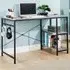Stanton 2 Shelf Computer Desk with Hook - Grey, MDF