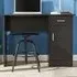 Tyler Computer Desk with Storage Cupboard - Black