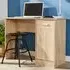 Tyler Computer Desk with Storage Cupboard - Brown, Oak