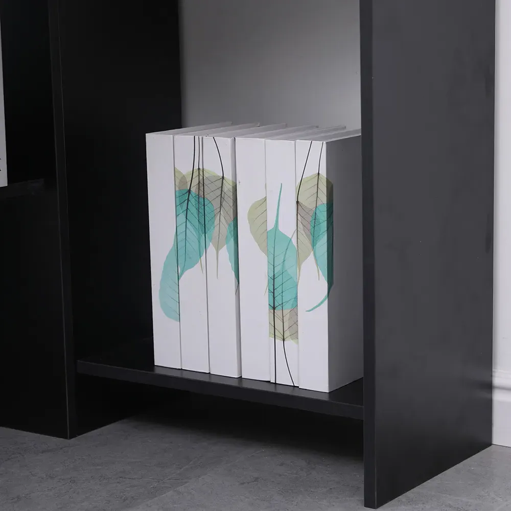 Wellington 2 Shelf Corner Computer Desk - Black