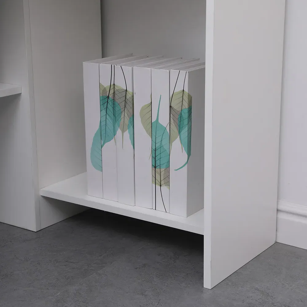 Wellington 2 Shelf Corner Desk - White