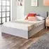 Double Bed Frame with Storage - Grey, Linen