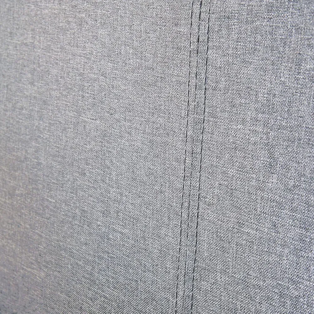 Double Ottoman Bed with Storage - Grey, Linen