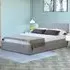 Double Ottoman Bed with Storage - Grey, Linen
