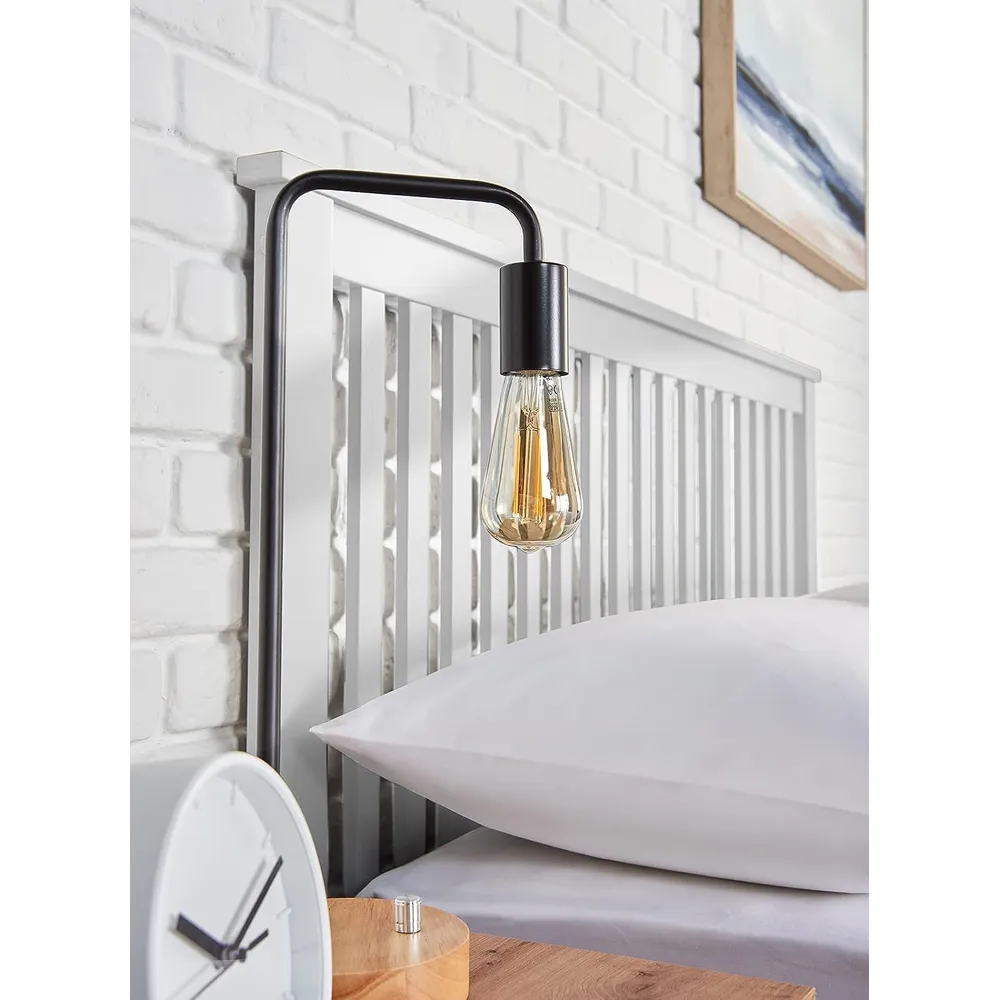 Double Ottoman Bed with Storage - White, Wood