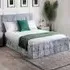 Double Ottoman Storage Bed - Silver, Crushed Velvet