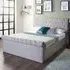 Double Sleigh Ottoman Bed with Storage - Grey, Linen