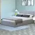 King Size Ottoman Bed with Storage - Grey, Linen