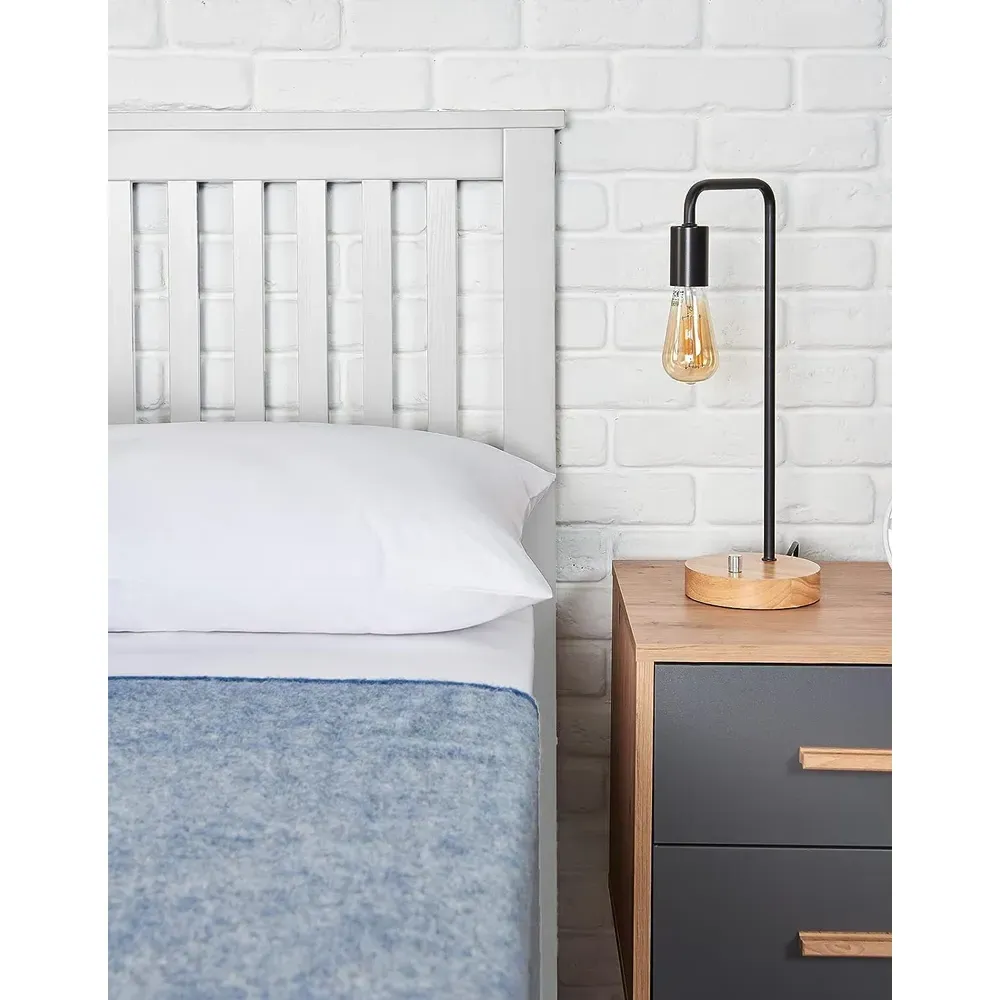 King Size Ottoman Bed with Storage - White, Wooden