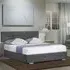 King Size Ottoman Storage Bed - Grey, Linen
