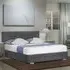 King Size Ottoman Storage Bed with Mattress - Grey, Linen