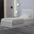 Single Ottoman Bed with Storage - White, Wood