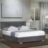 Single Ottoman Storage Bed with Mattress - Grey, Linen