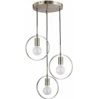 Hailey 3-Light Cluster Pendant Light - Clear, Gold