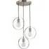 Hailey 3-Light Cluster Pendant Light - Clear, Gold