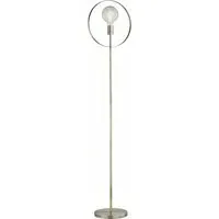 Hailey Floor Lamp - Clear, Brushed Gold