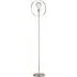 Hailey Floor Lamp - Clear, Brushed Gold