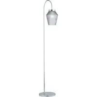 Laura Floor Lamp - Grey, Chrome
