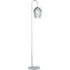 Laura Floor Lamp - Grey, Chrome