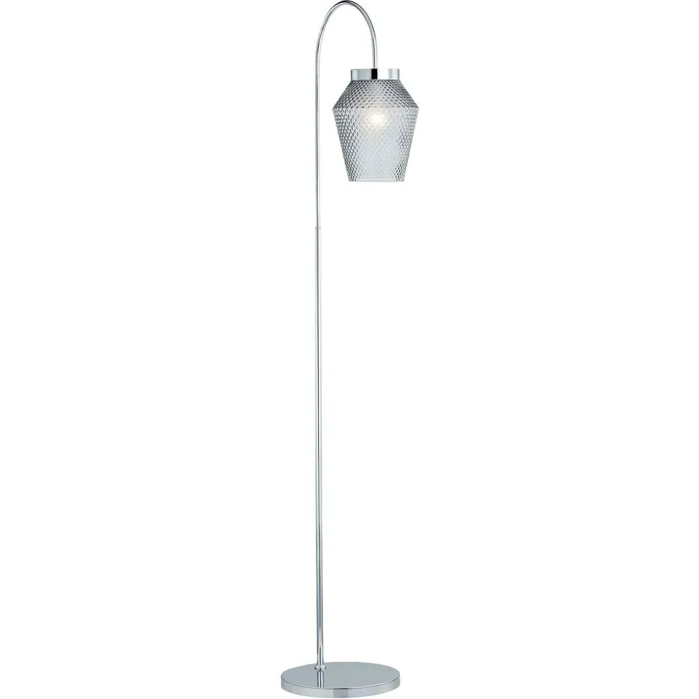 Laura Floor Lamp - Grey, Chrome image