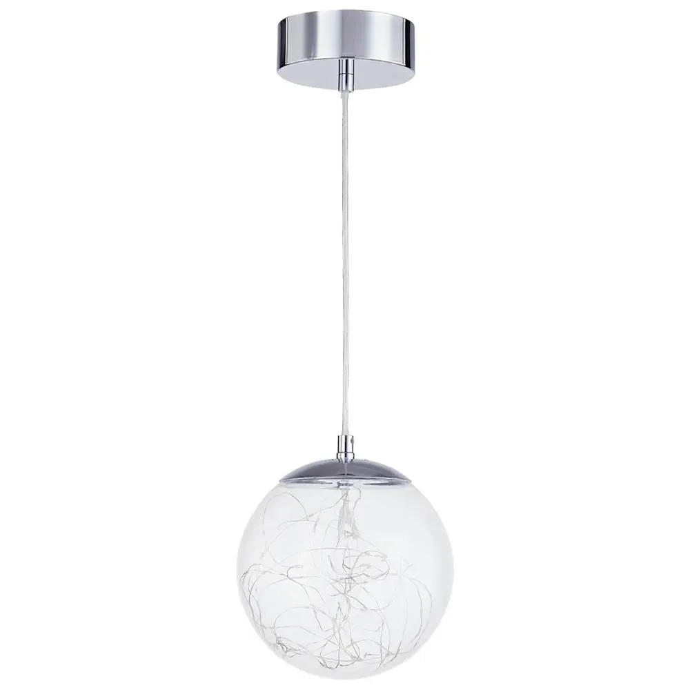 LED Suspended Ceiling Light - Clear, Glass