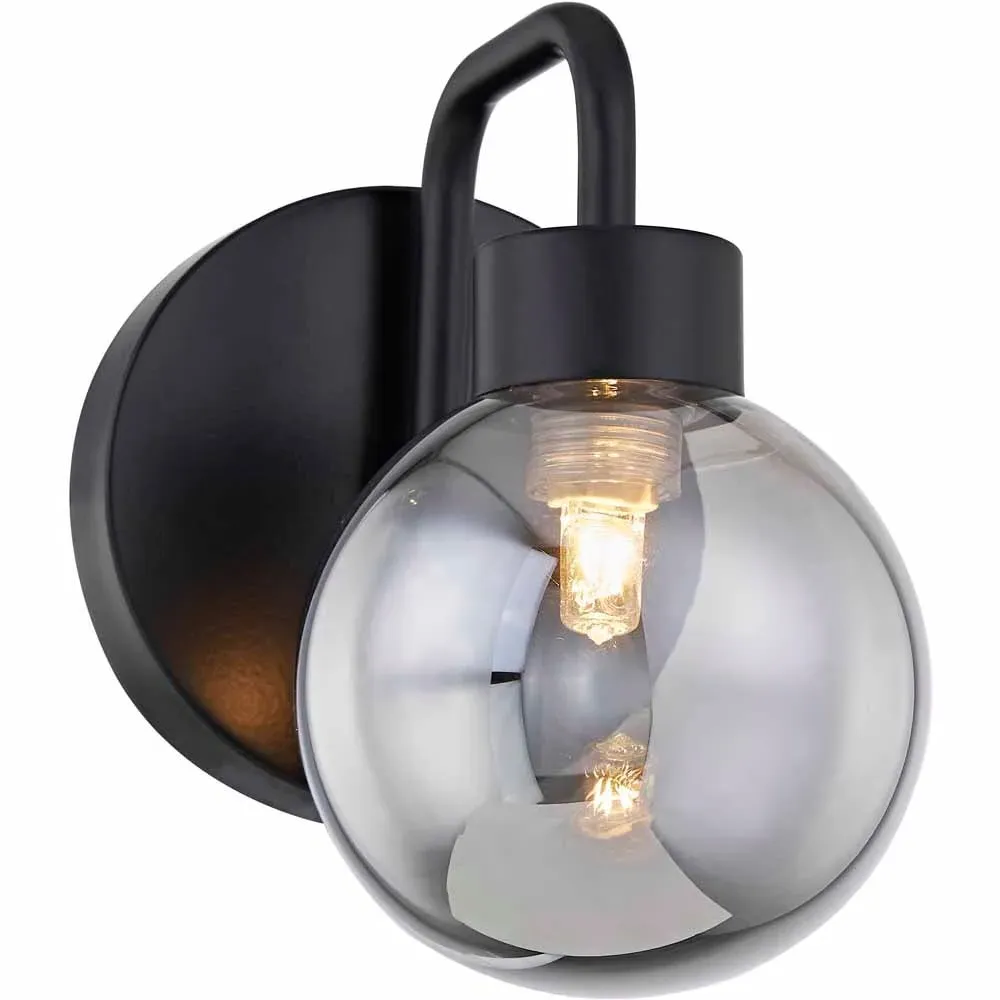 Pluto Wall Light - Black, Gold image