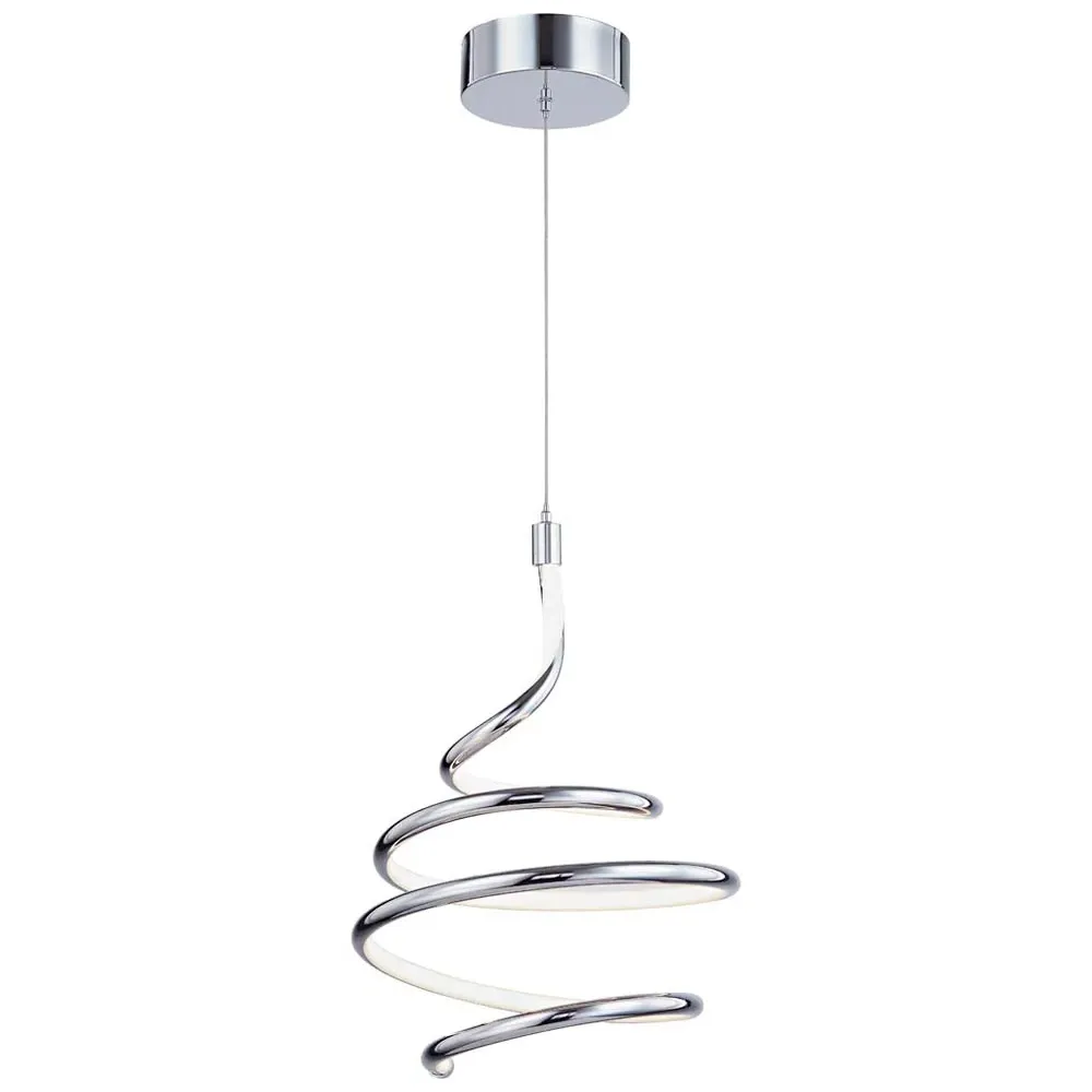 Spring LED Ceiling Light - Silver, Chrome