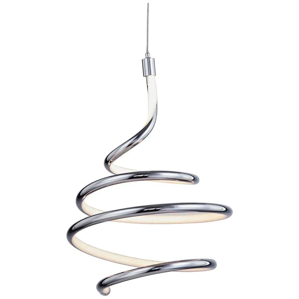 Spring LED Ceiling Light - Silver, Chrome