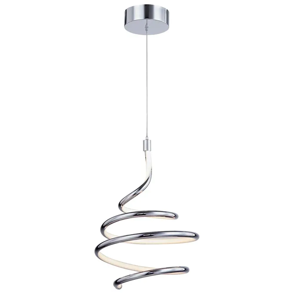 Spring LED Ceiling Light - Silver, Chrome