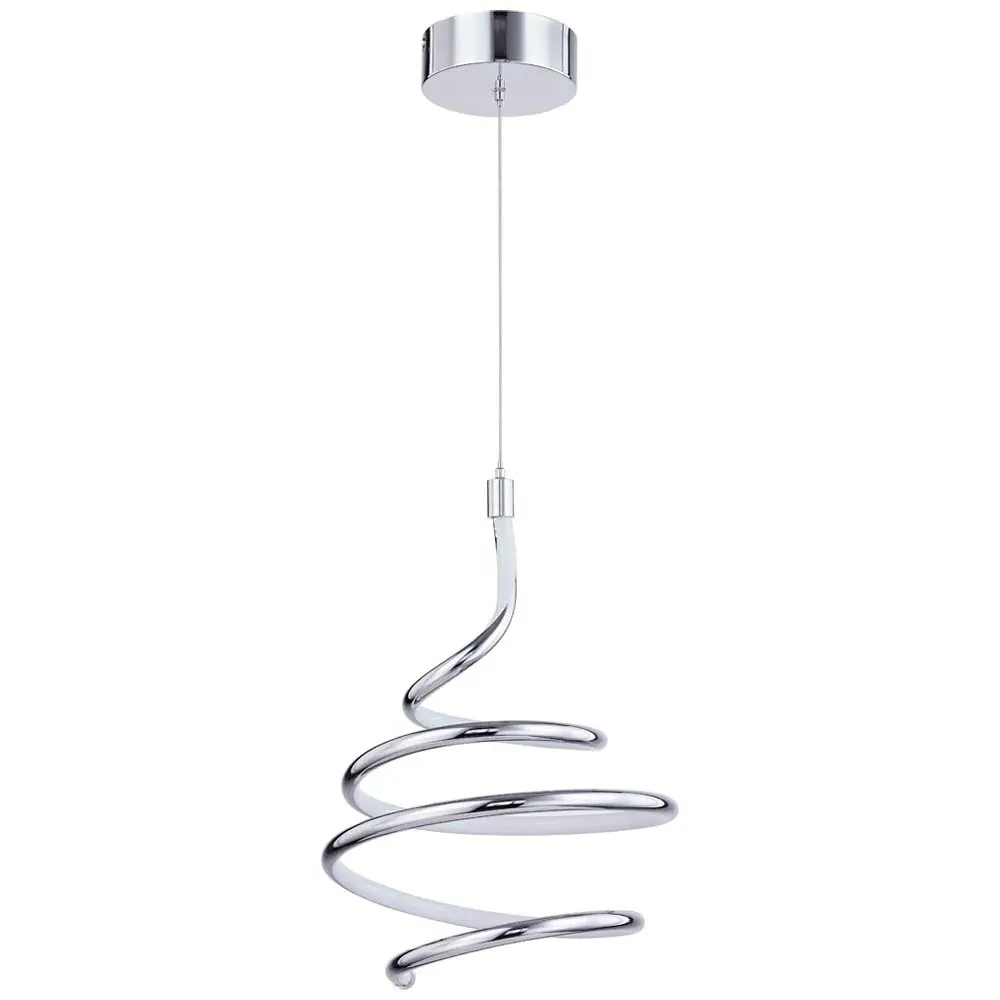 Spring LED Ceiling Light - Silver, Chrome image
