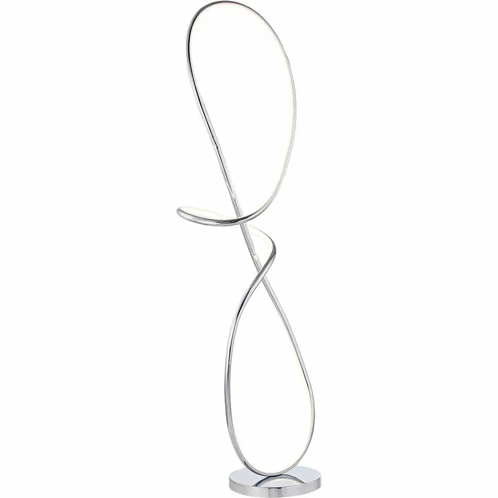 Trinity Floor Lamp with Foot Switch - Silver, Chrome image
