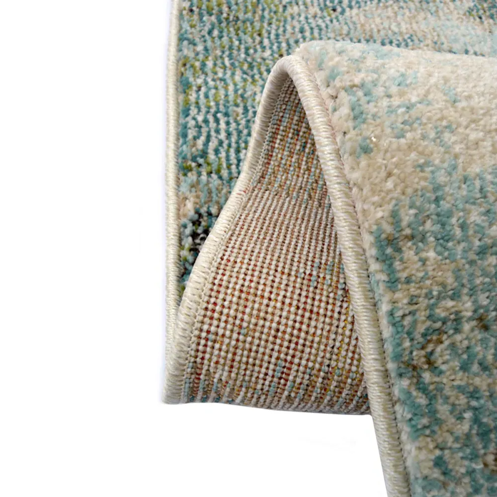 Abstract Rug - Green, Polypropylene