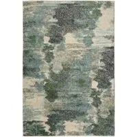 Abstract Rug - Green, Polypropylene