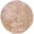 Champ Round Washable Shag Rug 100cm - Gold, Polyester