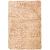 Champ Washable Shag Rug 140x200cm - Gold, Polyester