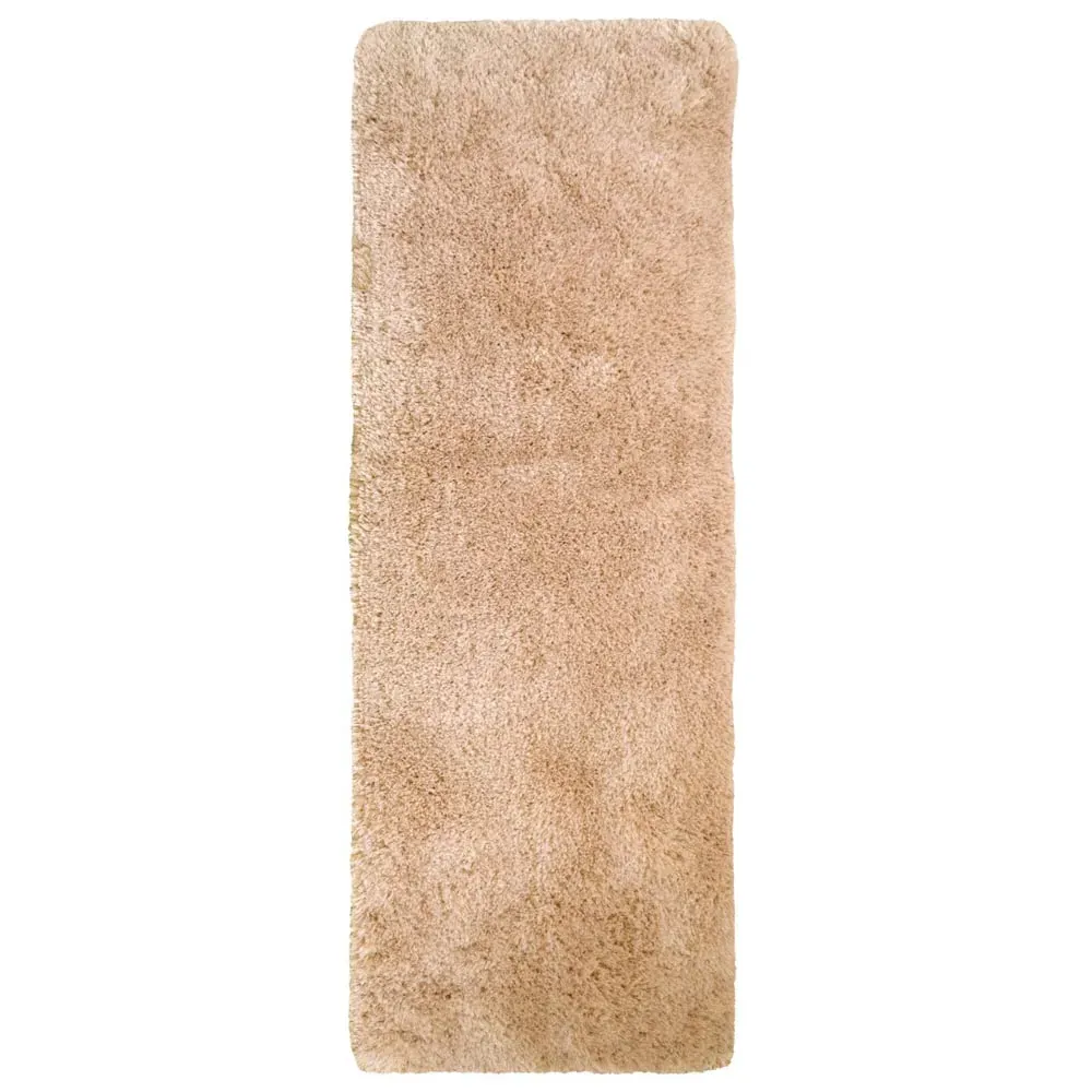 Champ Washable Shag Rug 67x180cm - Gold, Polyester